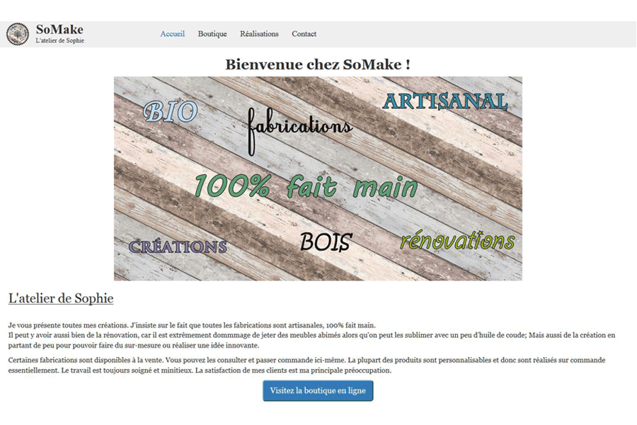 Création site internet : SoMake
