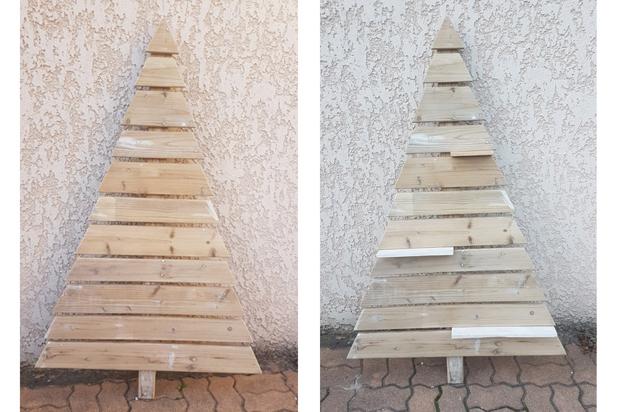 Sapin de noël en bois