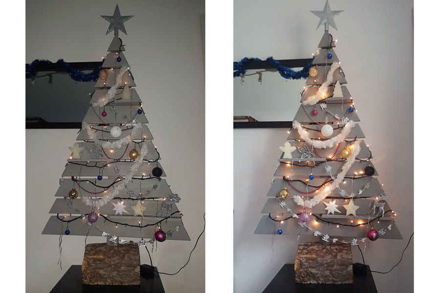 Sapin de noël en bois